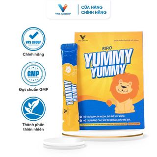 Siro ăn ngon Yummy Yummy VNS Group tăng cường tiêu hóa, nâng cao sức đề kháng cho trẻ hộp 30 gói