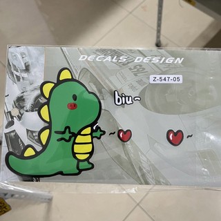 Tem decal hình con khủng long vui nhộn