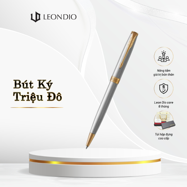 MUA 1 TẶNG 1 - Bút Ký Tên Parker, Viết Bi Kí Cao Cấp Parker Sonnet Đ-STAIN Steel GT TB-1950798