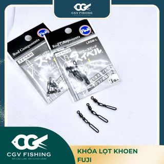 Khóa link fuji câu lure 3 chiếc/1 vỉ size s,m,l - khoá fuji