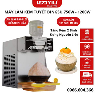 Máy làm kem tuyết Snowmaker, máy làm kem tươi Bingsu đá bào cao cấp, Làm lạnh nhanh, An toàn cho sức khỏe. Bảo hành 12T