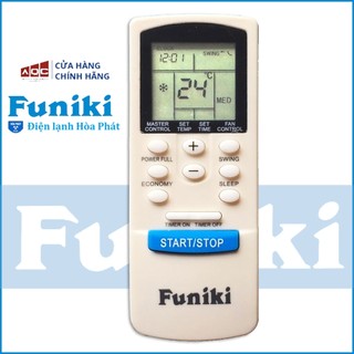 Điều khiển điều hoà Funiki mẫu 2 loại 2 nút trắng