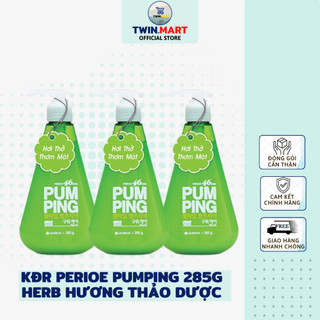  Chai Kem Đánh Răng Perioe Pumping Hàn Quốc - Herb thảo dược siêu tiết kiệm 285g 