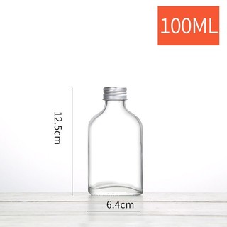 Chai thủy tinh vuông dẹp 100ml