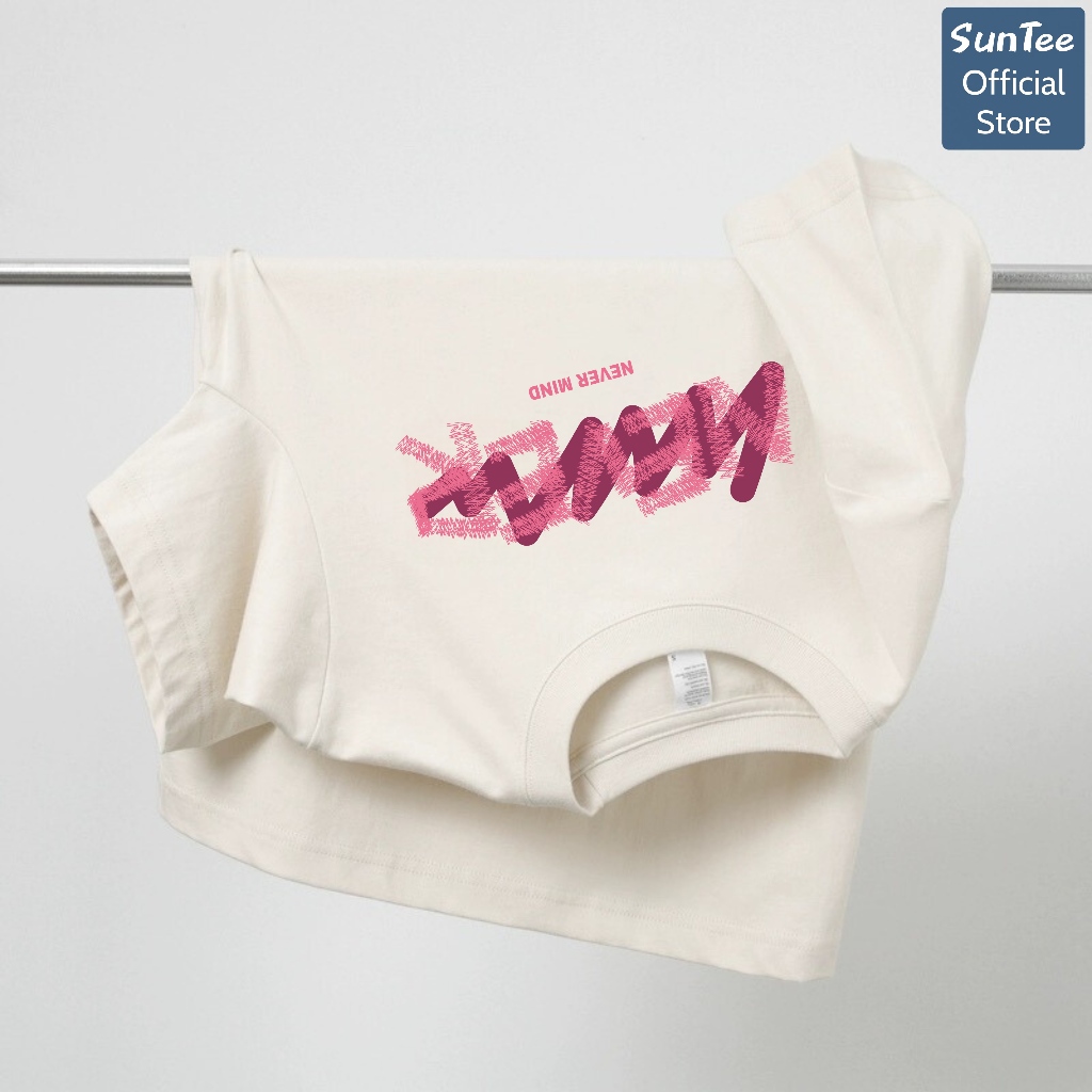 Áo thun nữ form vừa SUNTEE STFV502 phong cách basic in hình vải cotton 250GSM cao cấp thoáng mát | BigBuy360 - bigbuy360.vn