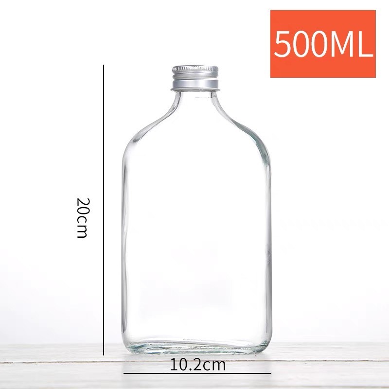 ❣️ Chai thủy tinh vuông dẹp 500ml ❣️
