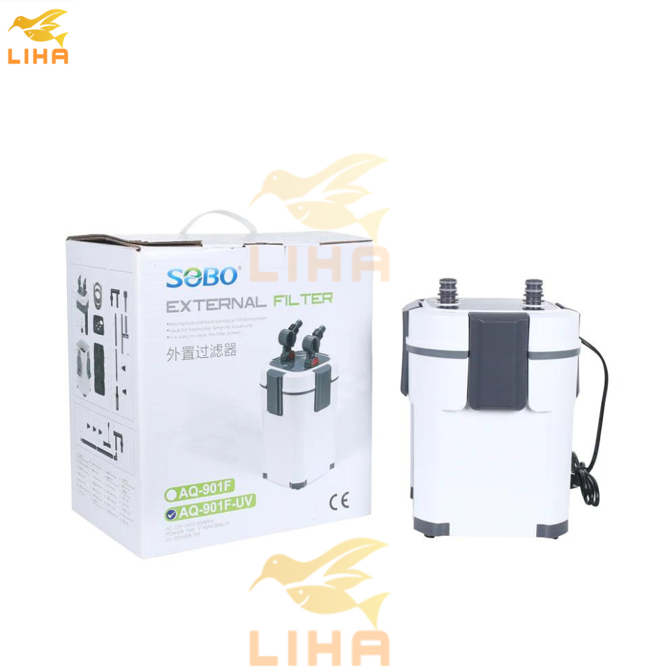 Lọc Thùng Sobo UV AQ-901F AQ903F AQ905F AQ907F AQ909F (Kèm Lọc Váng) - Bộ Lọc Ngoài Cho Bể Cá, Thủy 