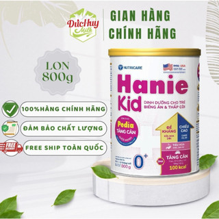 Sữa bột Nutricare HanieKid 0+/1+/2+ Lon 800_850g Dành cho trẻ biếng ăn & suy dinh dưỡng