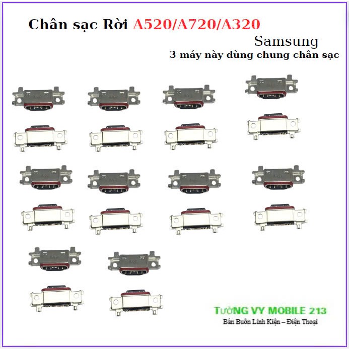 chân sạc rời samsung  A720/A520/A320