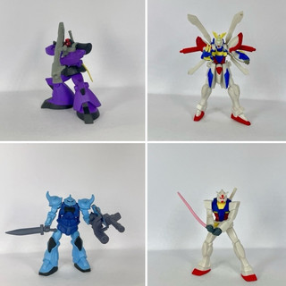 Mô hình gundam Gashapon Nhật Bản chính hãng Bandai size 7-9cm 2nd đã qua trưng bày