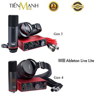 [Chính Hãng] Full Bộ Focusrite Solo Studio Gen 3, Gen 4 - Sound Card Scarlett Bộ Thu Âm Focus USB SoundCard