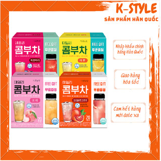 Trà trái cây kombucha hàn quốc 5g x 20 gói 한국 콤부차 다농원