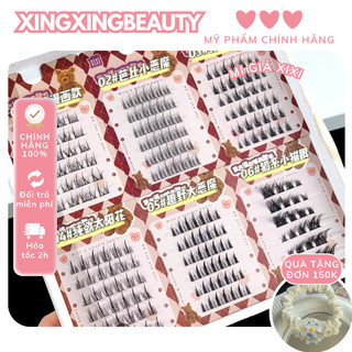 MI giả XIXI mi lông mi giả xixi mi cụm siêu mềm tự nhiên dáng mi Anime phù hợp cho người mới makeup XINGXINGBEAUTY
