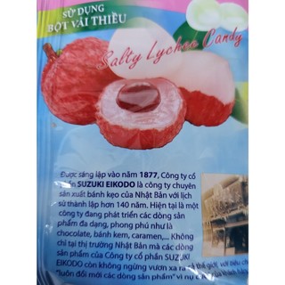 EIKODO [Túi HỒNG 120g] KẸO VẢI THIỀU MUỐI [VN] Salty Lychee Candy