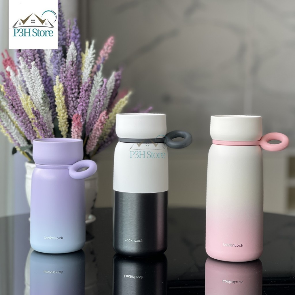 Bình giữ nhiệt 2 MÀU Studio LocknLock LHC4361 350ML (Tím xanh)  , LHC4362 480ML ( Trắng hồng , trắng