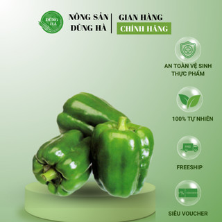 ỚT CHUÔNG XANH khay 500g ngon, giòn, bổ dưỡng cho mọi lứa tuổi [CHUẨN ĐÀ LẠT]