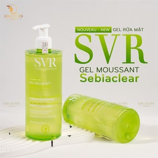 Sữa rửa mặt svr sebiaclear gel moussant pháp 200ml - 55ml - kim quyên cosmetics