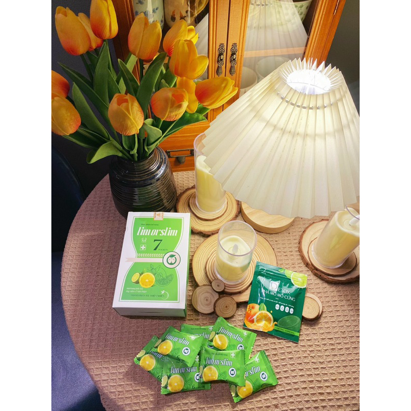 KẸO CHANH LEMOL SLIM GIẢM CÂN, KẸO CHANH CAM LIMOR SLIM TẶNG DETOX THẢI MỠ