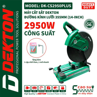  Máy cắt sắt bàn DEKTON DK-CS2950PLUS Dùng mô tơ trực tiếp Công suất 2950w Đường kính đĩa 355 