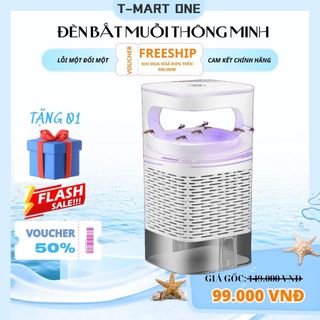 Đèn bắt muỗi thông minh cao cấp, máy bắt muỗi diệt côn trùng thông minh có quạt hút cổng usb.