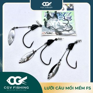 Lưỡi câu mồi mềm flash swimmer size 1.0 và 2.0 giá rẻ
