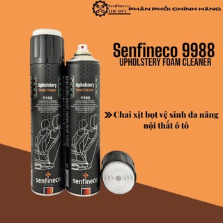 Chai Xịt Bọt Vệ Sinh Nội Thất GHẾ DA ,NỈ,TRẦN XE...Ô Tô Đa Năng -  SENFINECO 9988 ,650ml