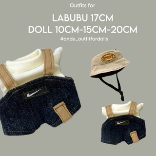 "có sẵn"labubu 17cm- quần áo cho labubu 17cm, doll 10cm-15cm-20cm
