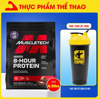 Sữa tăng cơ cung cấp Protein ban đêm 8 HOUR 4.6LBS (2.1Kg) - VỊ CHOCOLATE - Hàng chính hãng USA - Kèm quà tặng