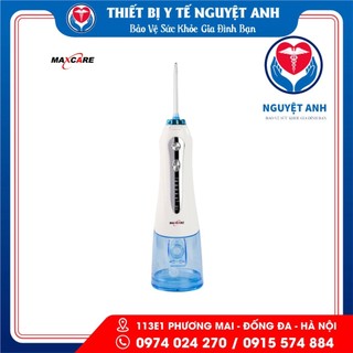 Máy tăm nước cầm tay maxcare m1 pro 300ml nhật bản - tặng túi đựng & 5 đầu tăm - bh 12 tháng