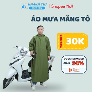 Áo Mưa Mangto không khóa Khánh Chi 1 Người Giữ Ấm - Chống Thấm Nước 100%, Siêu Nhẹ, Siêu Bền