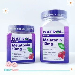 Kẹo ngủ Natrol Melatonin 10mg 90viên/ 140 viên