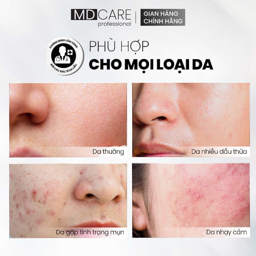 Sữa Rửa Mặt MD CARE Hydrating Milk Cleanser Dịu Nhẹ Và Cấp Ẩm Cho Da Nhạy Cảm 200ml