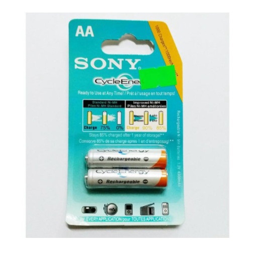 Vỉ 2 Viên Pin Sạc SONY AA 1.2V 4600mah