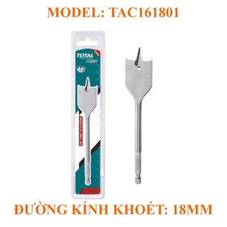 18-32mm mũi khoan gỗ đầu dẹp total tac161801 / tac162001 / tac162501 / tac162801 / tac163001 / tac163201
