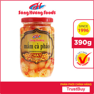 Mắm Cà Pháo Chay Sông Hương Foods Hũ 390g - Chuyên dùng cho người ăn chay, ăn kèm cơm, bún