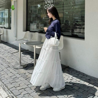 CHÂN VÁY XOÈ DÀI 4 TẦNG ĐI BIỂN MIDI4
