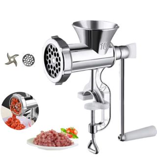 Máy xay thịt size 10, xay cua, thịt Cá INOX 304 Kẹp Bàn Chắc Chắn, Hợp Kim Không Gỉ, Nhẹ Nhàng Nhỏ Gọn