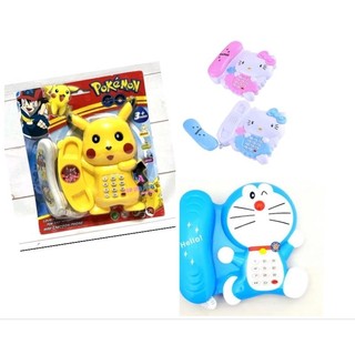 Điện thoại cho bé Hello kity _Doremon_pikachu/Đồ chơi bé trai/Đồ chơi bé trai/Đồ chơi cho bé