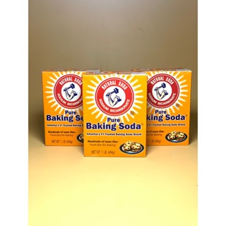 Baking soda đa công dụng bột nở baking soda khử mùi diệt khuẩn tẩy rửa làm bánh chăm sóc da hộp giấy 454g Mỹ
