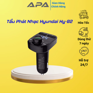 Tẩu sạc ô tô phát nhạc Hyundai HY-82 trên ô tô Bluetooth - USB - thẻ nhớ - kiêm sạc điện thoại