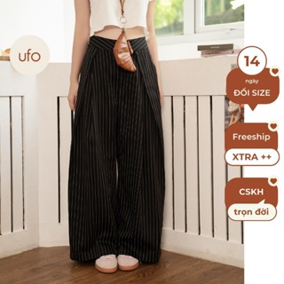 Quần suông ống rộng li vạt chéo Ally Trousers - ufo.thebasic
