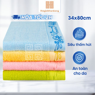 Khăn Mặt Mollis FM2C Chất Liệu Vải Tencel Khô Thoáng Hút Ẩm Tốt An Toàn Cho Da Kích Thước 34x80cm