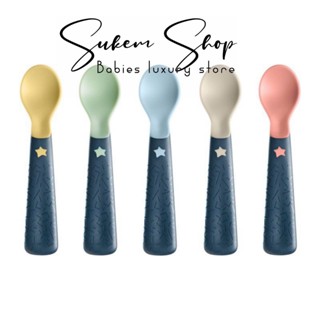 Muỗng Thìa Tommee Tippee kháng khuẩn cho bé ăn dặm. Muỗng ăn dặm cho bé có báo nóng