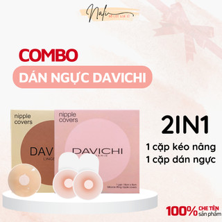  Combo 2 Cặp Miếng Dán Ngực DAVICHI Kéo Nâng Ngực Miếng Dán Ngực Tàng Hình Dùng Được Nhiều Lần Nali do lot gia si 431 