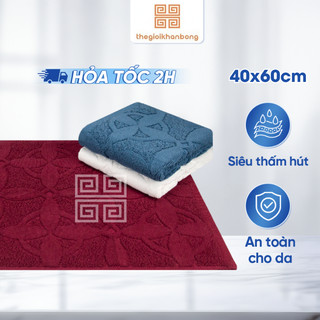 Thảm Belleto M824 Chất Liệu Cotton Mềm Mại Thấm Hút Tốt Chống Trơn Trượt Kích Thước 40x60cm