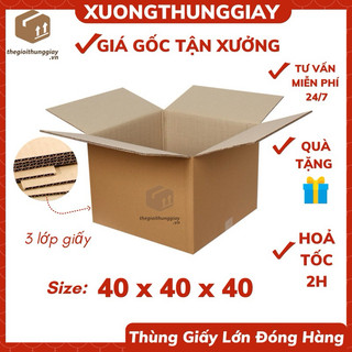 10 thùng giấy Kt 40x40x40 và Kt 40x30x20 đóng hàng/shipcod/trái cây/mỹ phẩm/chuyển nhà