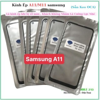 Kính Ép samsung A11/M11(Keo OCA)