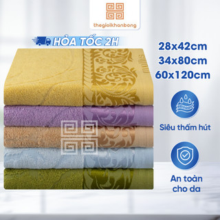 Khăn Mặt Khăn Tắm Khăn Tay Mollis MR5 Sợi Modal Mềm Mại Thấm Hút Tốt 28x42cm, 34x80cm, 60x120cm