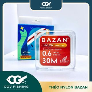 Cước thẻo nylon bazan 30m cước câu đài - xanh biển