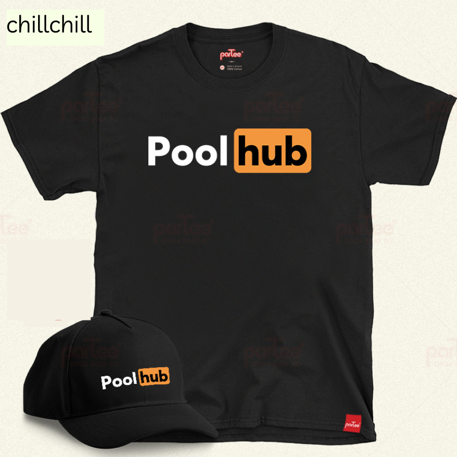 Áo Thun Bida POOLHUB Sinsounisex Unisex Form Rộng, Áo Phông Bi-a Nam Nữ Phong Cách Hàn Quốc Dễ Phối Đồ